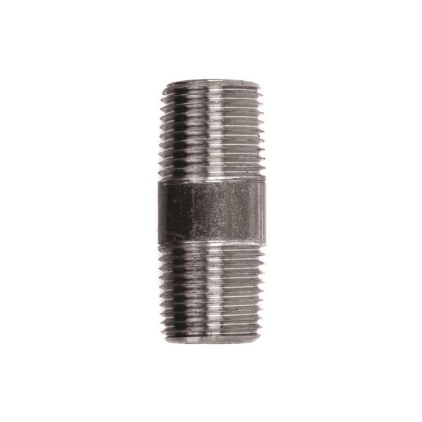 Ace Trading - Nipple STZ Industries 1/2 in. MIP each X 1/2 in. D MIP Black Steel 2 in. L Nipple 300UP12X2